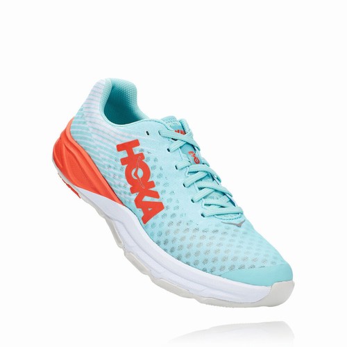 Hoka One One EVO CARBON ROCKET Road Running Shoes For Women India Blue/Orange IN-5769